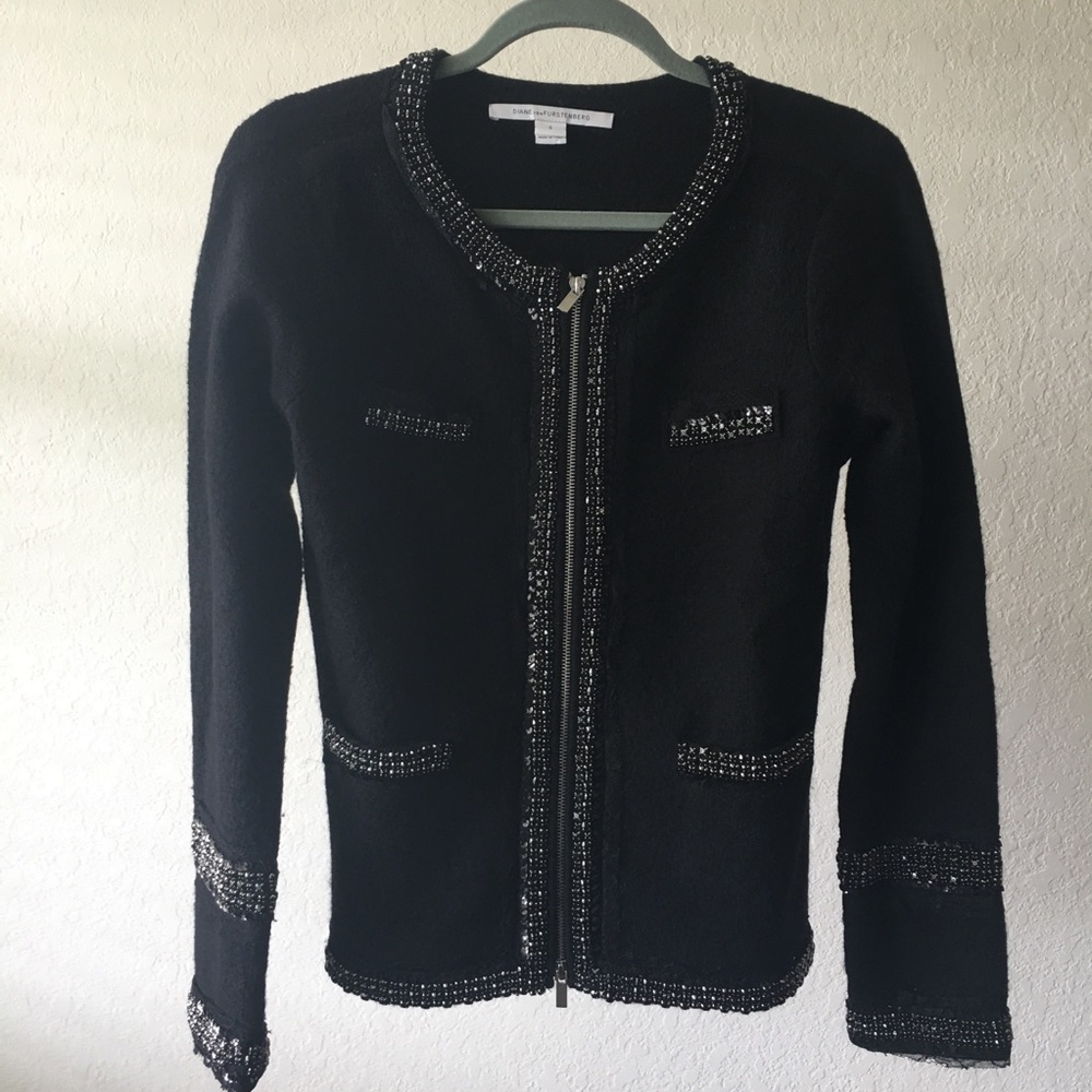 DVF - Sweater Jacket - EUC